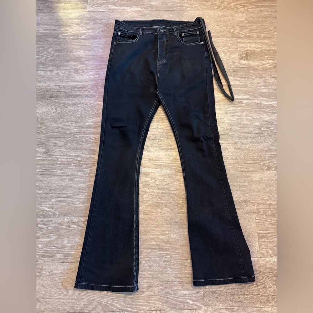 RICK OWENS DRKSHDW Detroit Cut Flare Jeans Size 30